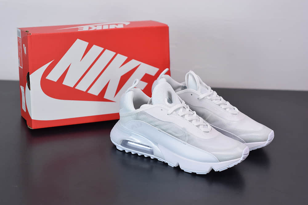 耐克Air Max 2090纯白色半掌气垫跑鞋纯原版本 货号:CJ4066-102
