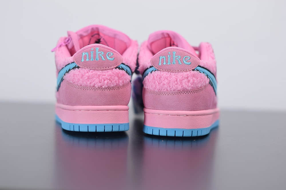 耐克NIKE SB DUNK LOW PRO QS粉蓝低帮跳舞小熊板鞋纯原版本 货号：CJ5378-600