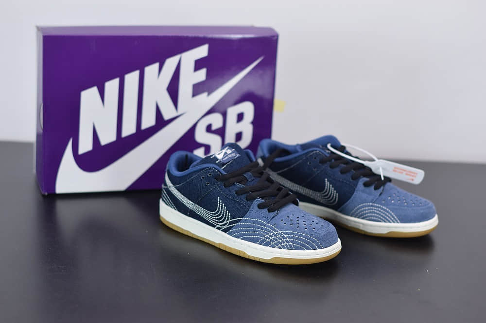 耐克Nike SB Dunk Low Pro PRM “Denim Gum” 单宁牛仔低帮板鞋纯原版本 货号：CV0316-400