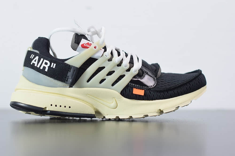 耐克Nike Air Presto x OFF-WHITE 2.0 The Ten耐克王解构OW黑白色联名袜子跑鞋纯原版本 货号:AA3830-001