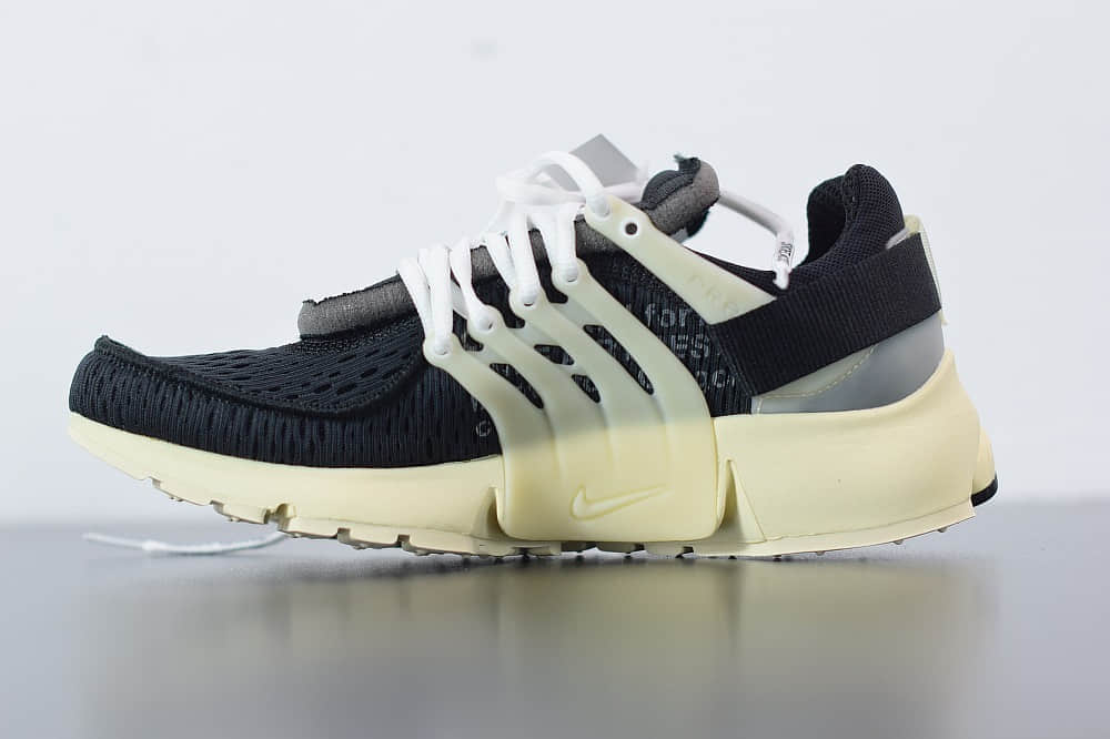 耐克Nike Air Presto x OFF-WHITE 2.0 The Ten耐克王解构OW黑白色联名袜子跑鞋纯原版本 货号:AA3830-001