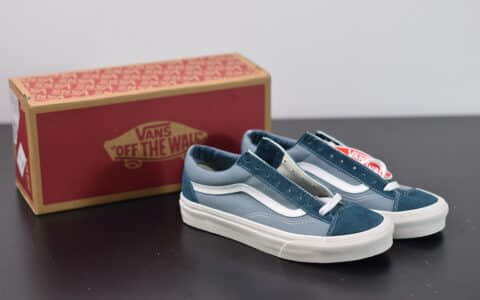 万斯Vans Style 36 权志龙牛仔蓝小头低帮硫化帆布鞋纯原版本 货号：VN0A4U3BX17