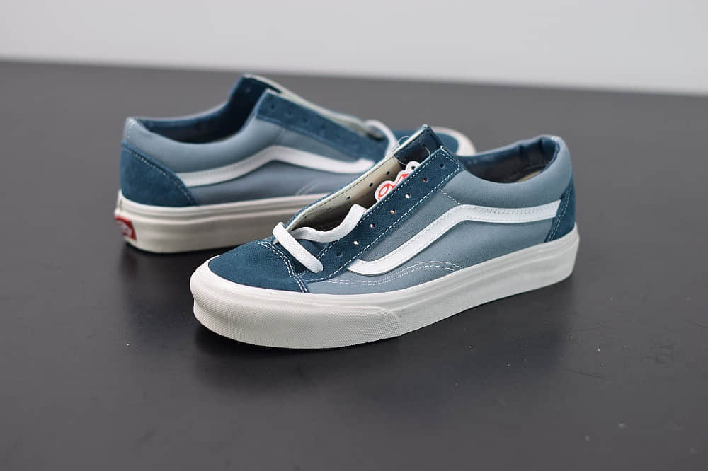 万斯Vans Style 36 权志龙牛仔蓝小头低帮硫化帆布鞋纯原版本 货号：VN0A4U3BX17