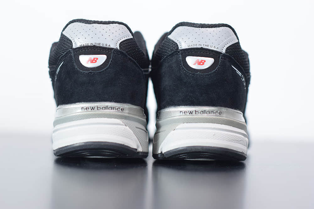 新百伦New Balanc 990V4灰黑美产系列经典复古休闲运动慢跑鞋纯原版本 货号:M990BK4