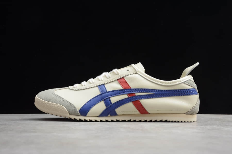 亚瑟士Asics Onitsuka Tiger MEXICO 66鬼冢虎蓝白休闲鞋纯原版本 货号：TH2J4L-0142