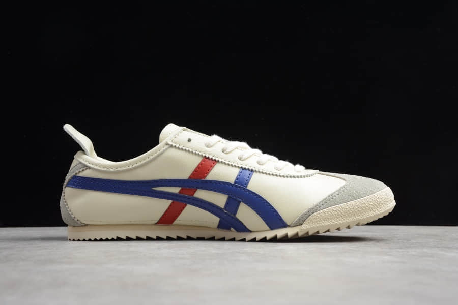 亚瑟士Asics Onitsuka Tiger MEXICO 66鬼冢虎蓝白休闲鞋纯原版本 货号：TH2J4L-0142