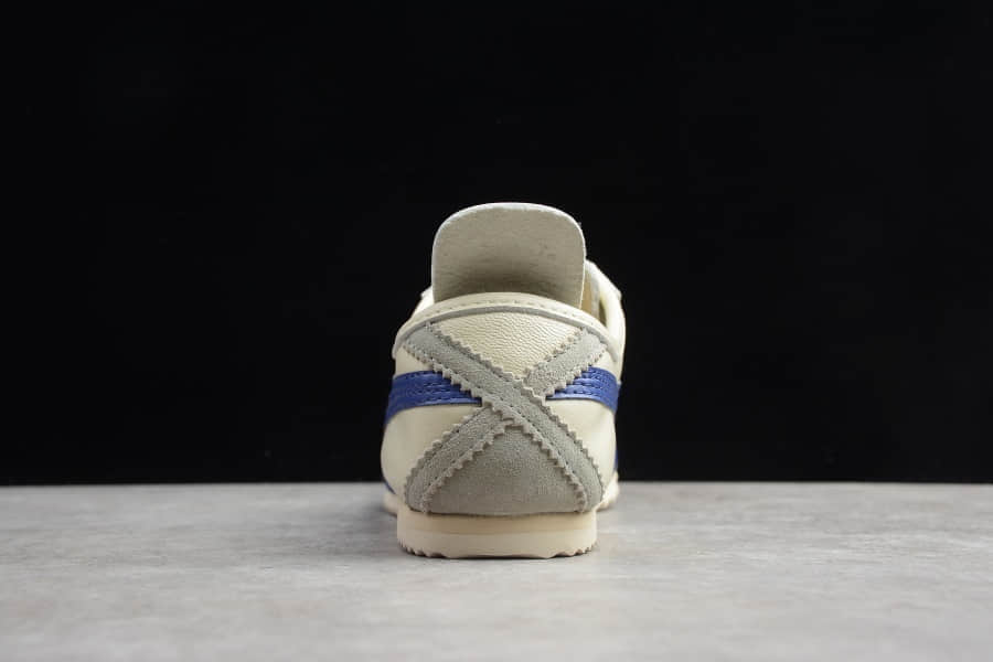 亚瑟士Asics Onitsuka Tiger MEXICO 66鬼冢虎蓝白休闲鞋纯原版本 货号：TH2J4L-0142