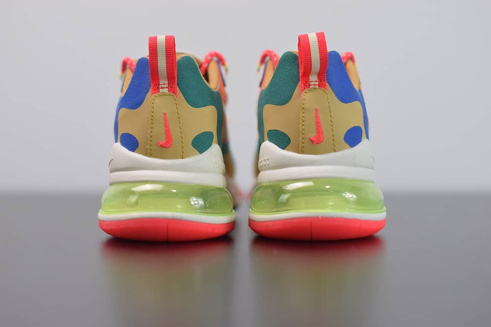 耐克Nike Air Max 270 React彩虹气垫运动鞋纯原版本 货号:CQ4805-071