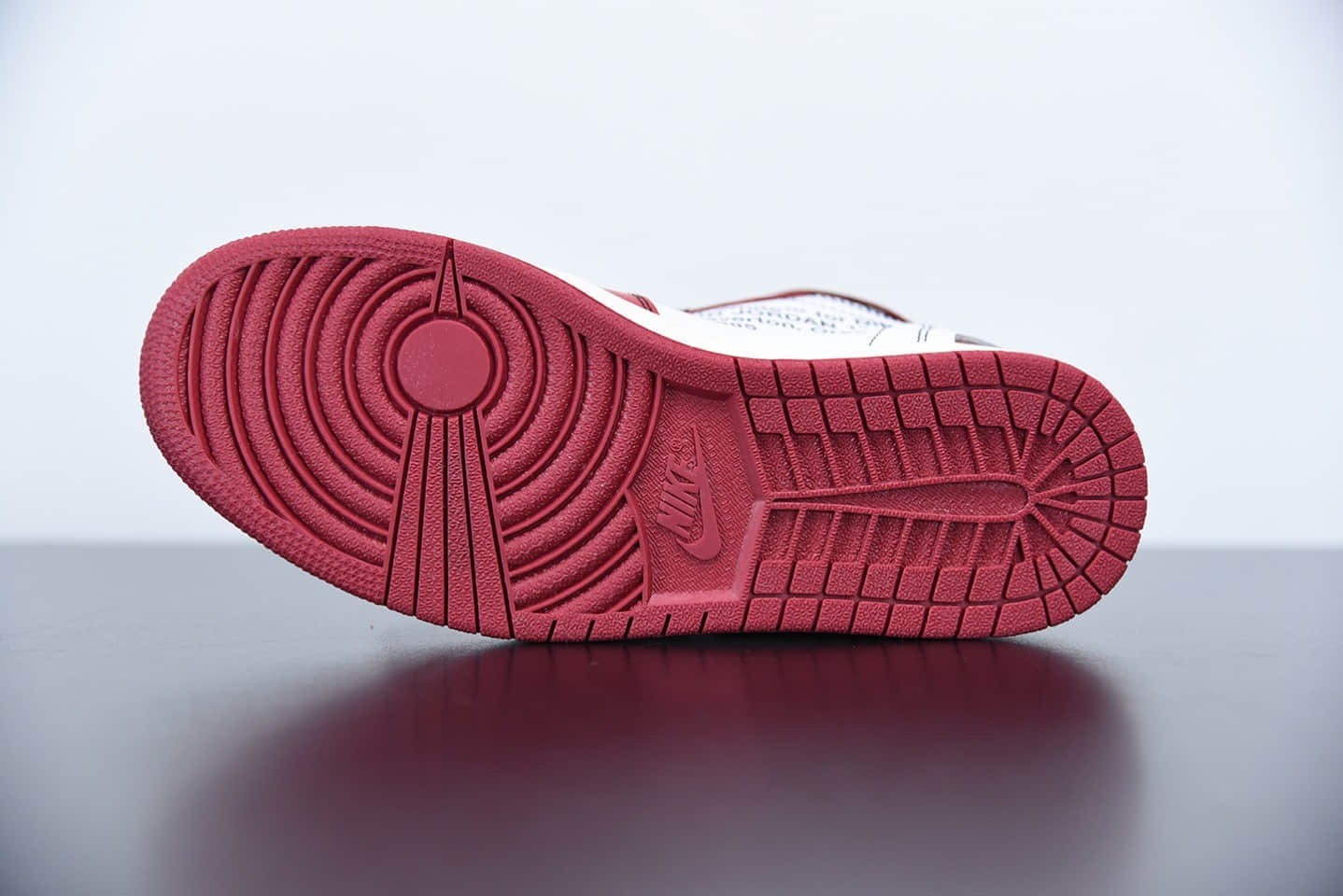 乔丹OFF WHITE x AIR JORDAN AJ1 10X OW白红芝加哥1.0联名款纯原版本 货号：AA3834-101