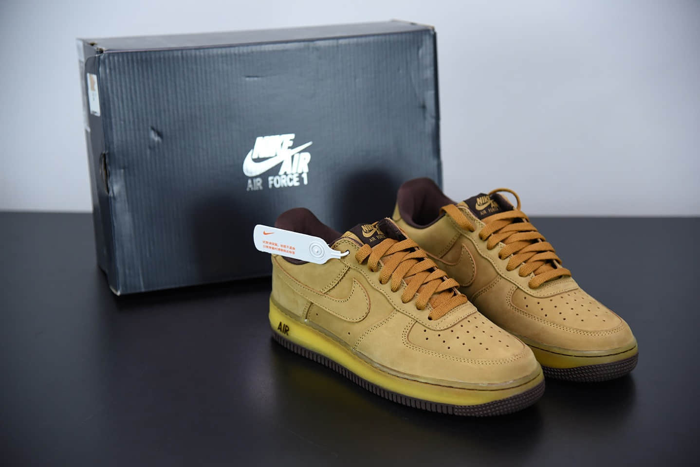 耐克Air Force 1 LoW Retro SP Wheat Mocha摩卡小麦空军一号低帮休闲板鞋纯原版本 货号：DC7504-700