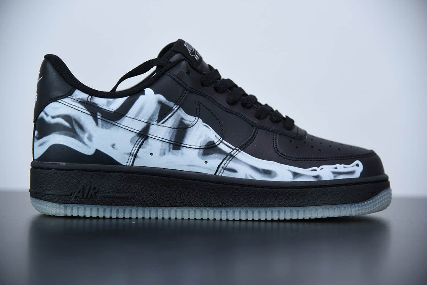耐克Nike Air Force 1 Skeleton 骨骼万圣节骨头低帮板鞋纯原版本 货号:BQ7541 001