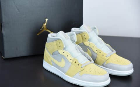 乔丹Air Jordan 1 Mid SE芝士奶酪中帮文化篮球鞋纯原版本 货号：DA4666-001