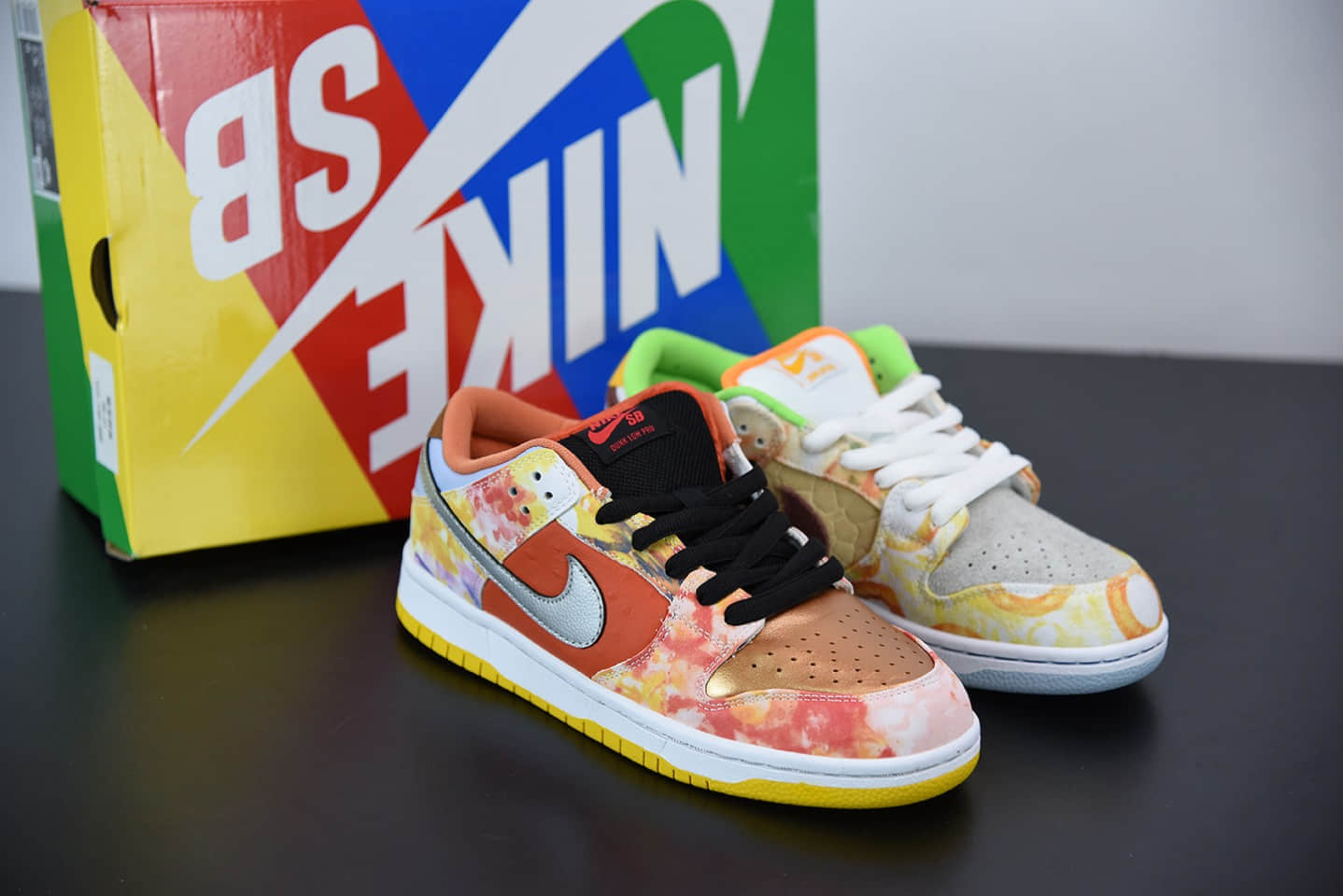 耐克Nike SB Dunk Low “CNY”中国年鸳鸯扎染低帮滑板鞋纯原版本 货号:CV1628-800