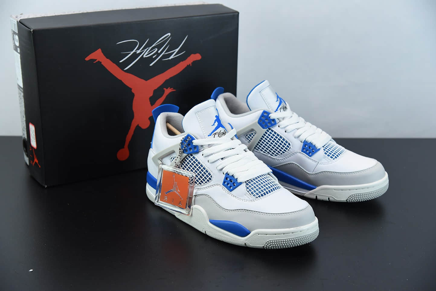 乔丹Air Jordan 4 OG “Military Blue” 白蓝中帮休闲运动文化篮球鞋纯原版本 货号:308497-105