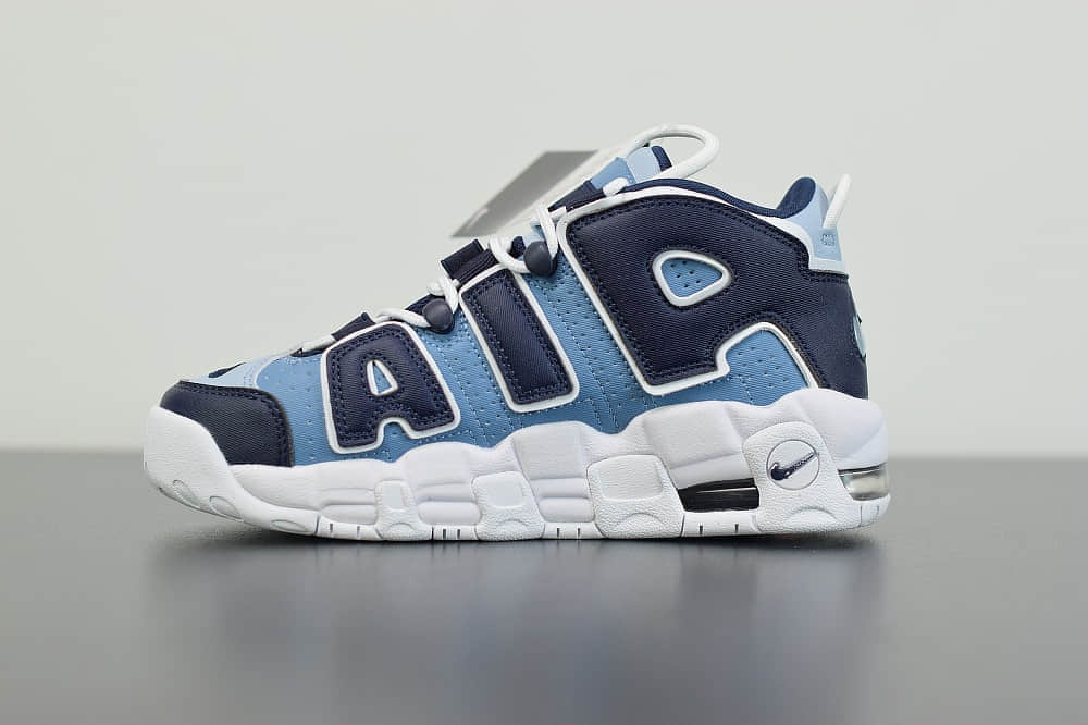 耐克Nike Air More Uptempo 96 QSDenim 皮蓬初代系列皮革牛仔丹宁三色经典高街百搭休闲运动文化篮球鞋纯原版本 货号:415082-404