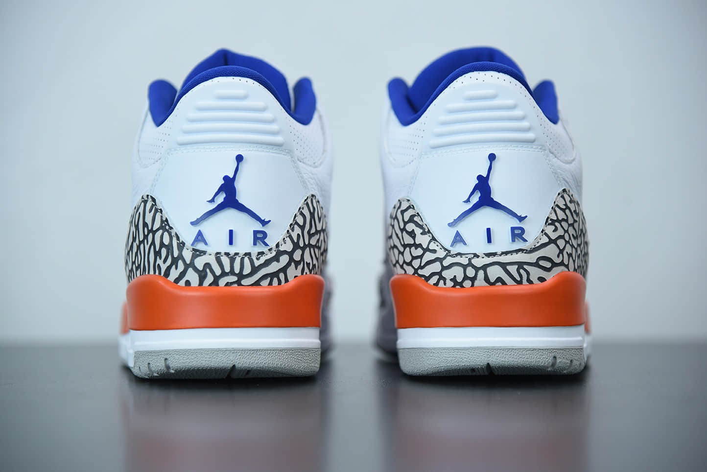 乔丹Air Jordan 3 Knicks 尼克斯白橙蓝实战篮球鞋纯原版本 货号:136064-148