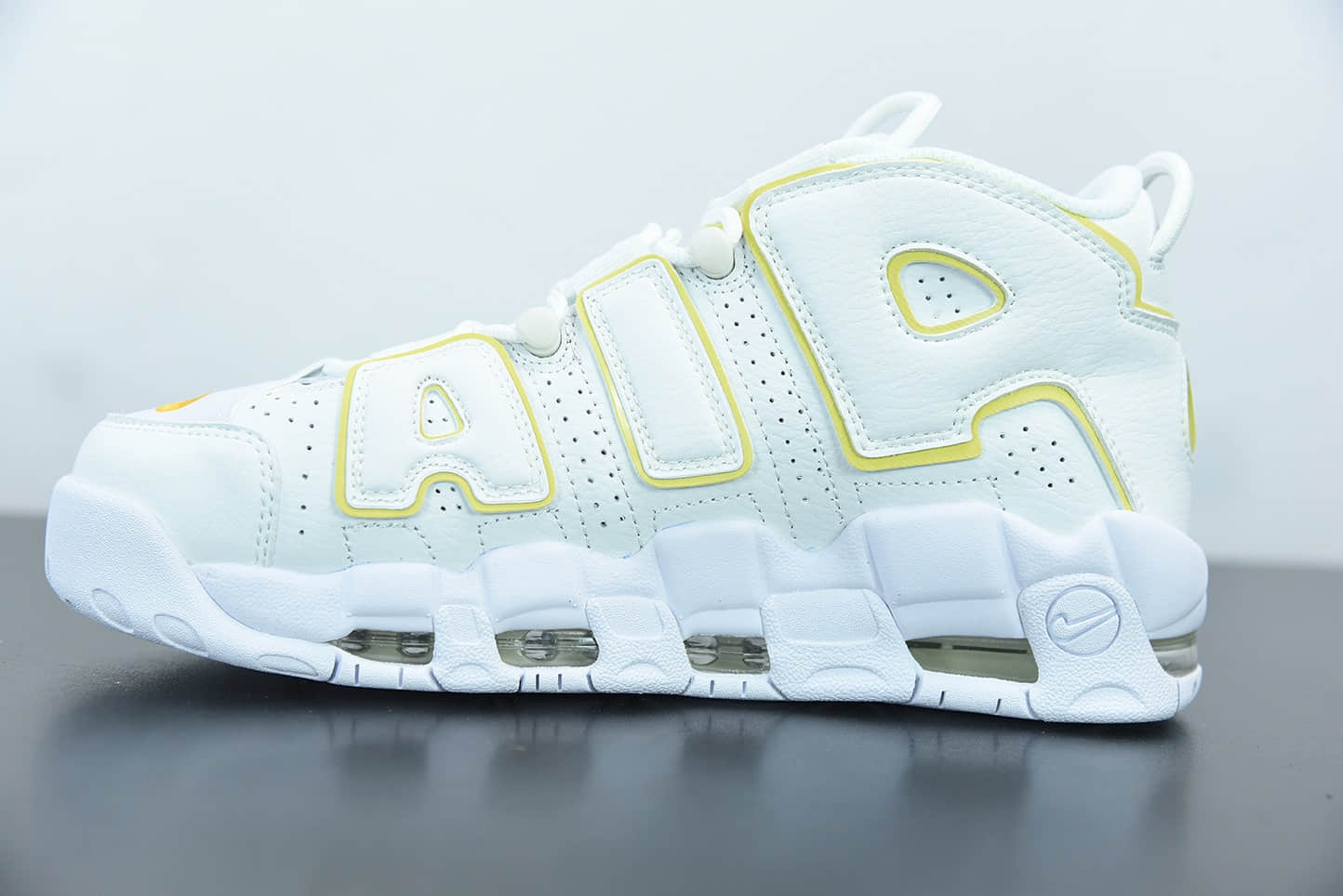耐克Nike Air More Uptempo 大AIR皮蓬白黄复古篮球鞋纯原版本 货号： DM3035-100
