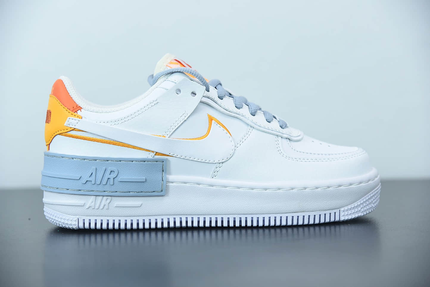 耐克 Nike Air Force 1 Shadow 白兰橙马卡龙空军一号轻量增高低帮百搭板鞋纯原版本 货号:DC2199-100