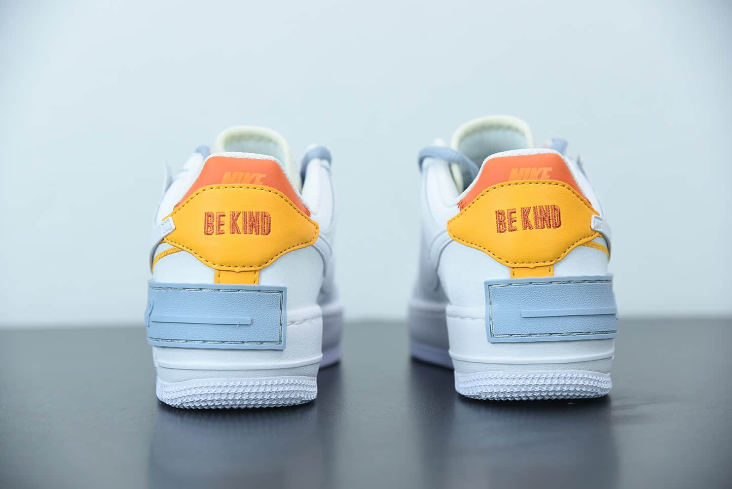 耐克 Nike Air Force 1 Shadow 白兰橙马卡龙空军一号轻量增高低帮百搭板鞋纯原版本 货号:DC2199-100