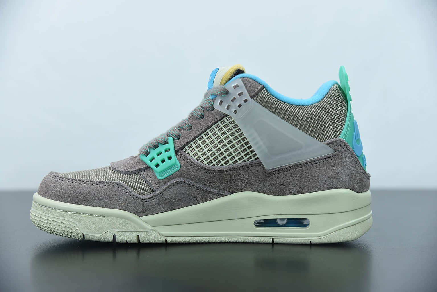 乔丹Jordan UNION x Air Jordan 4 Taupe Haze黑洛杉矶联盟灰褐低帮篮球鞋纯原版本 货号：DJ5718-242