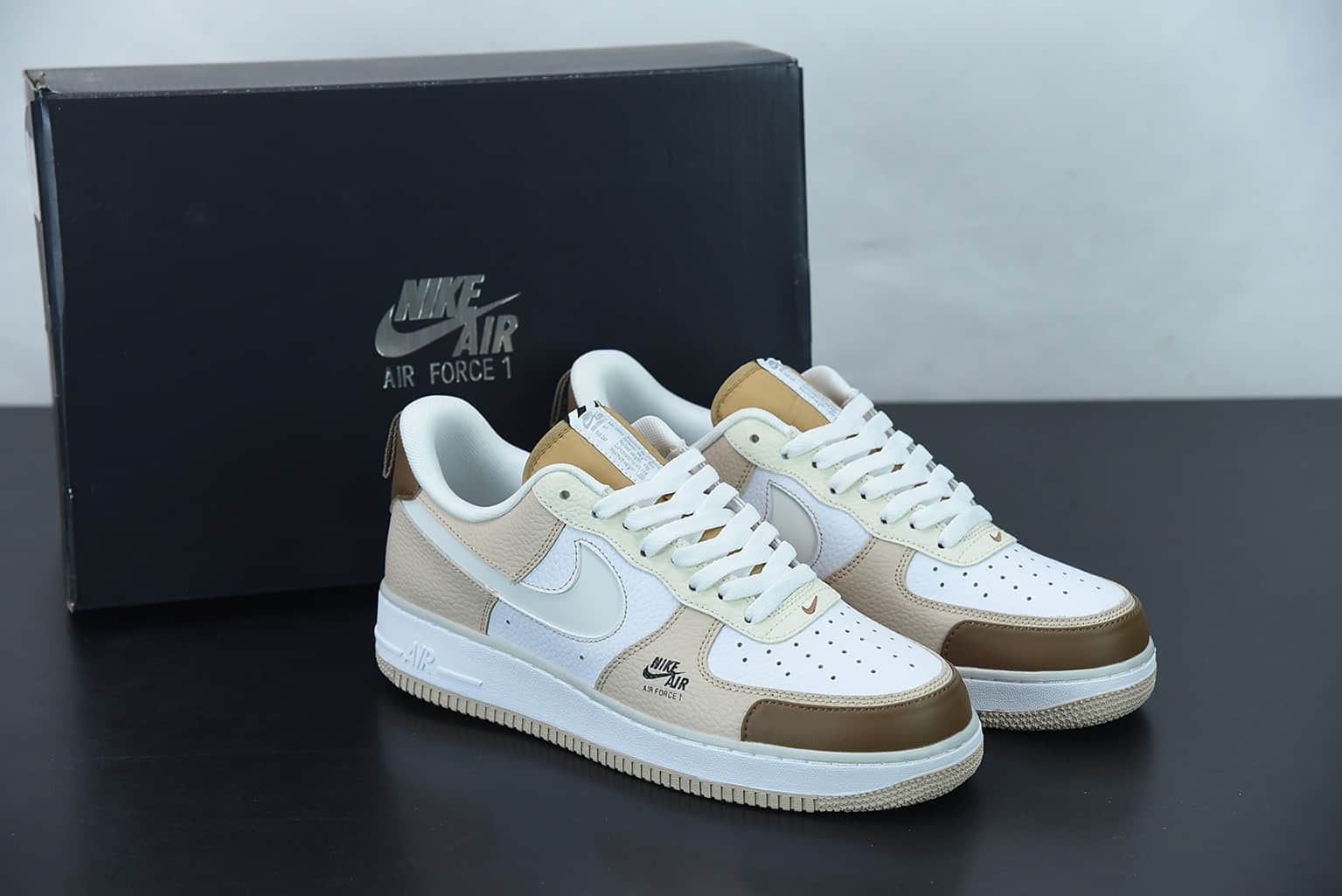 耐克 Nike Air Force 1 Premium 咖啡豆配色 空军一号低帮休闲板鞋纯原版本 货号：CV3039-101