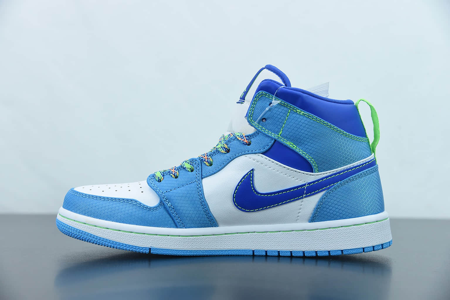 乔丹Air Jordan 1 Mid GS AJ1 蓝绿湖水绿中帮文化篮球鞋纯原版本 货号:DA8010 400