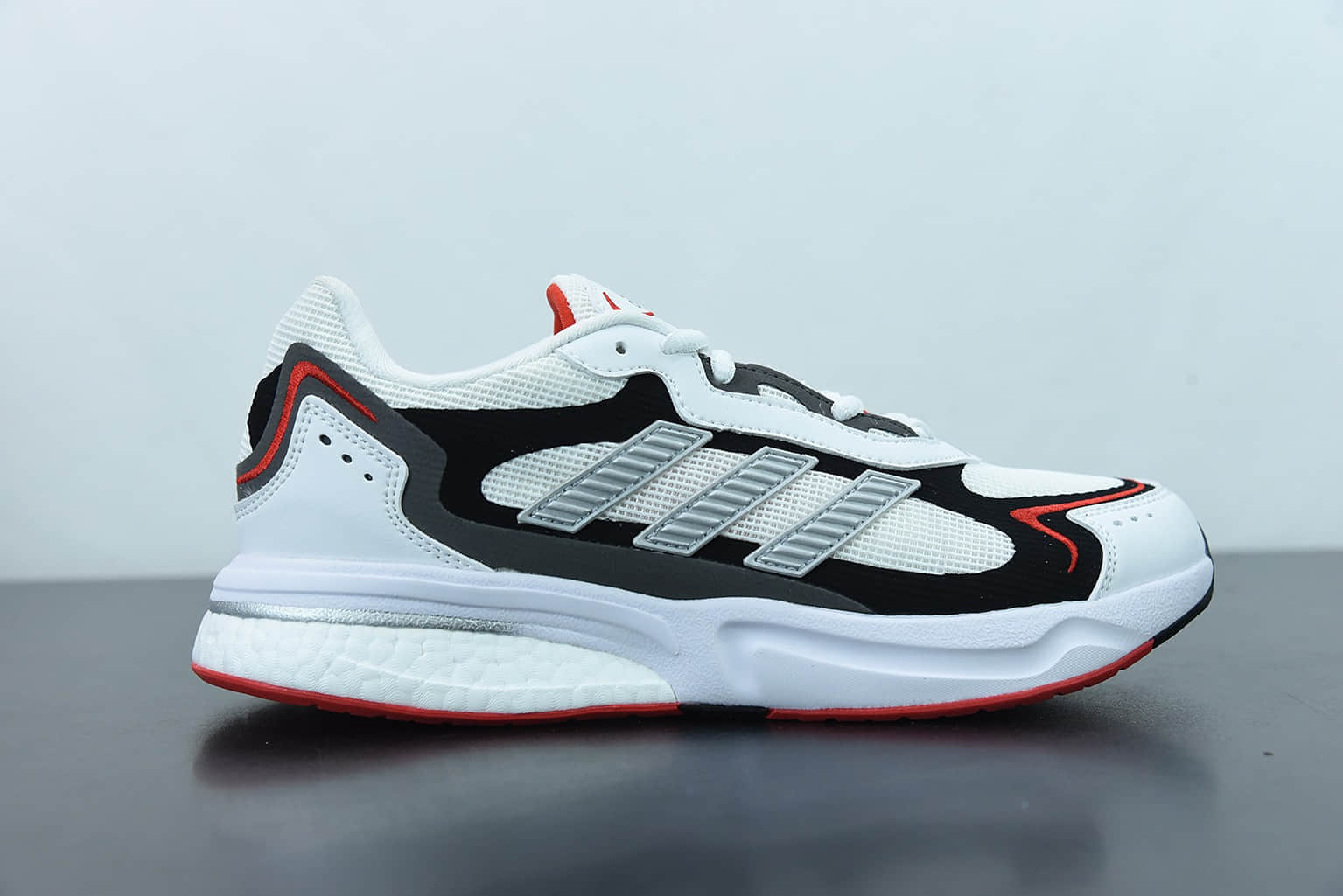 阿迪达斯Adidas Supernova SN1997 Boost 白黑红网面透气爆米花缓震跑鞋纯原版本 货号:GY0409