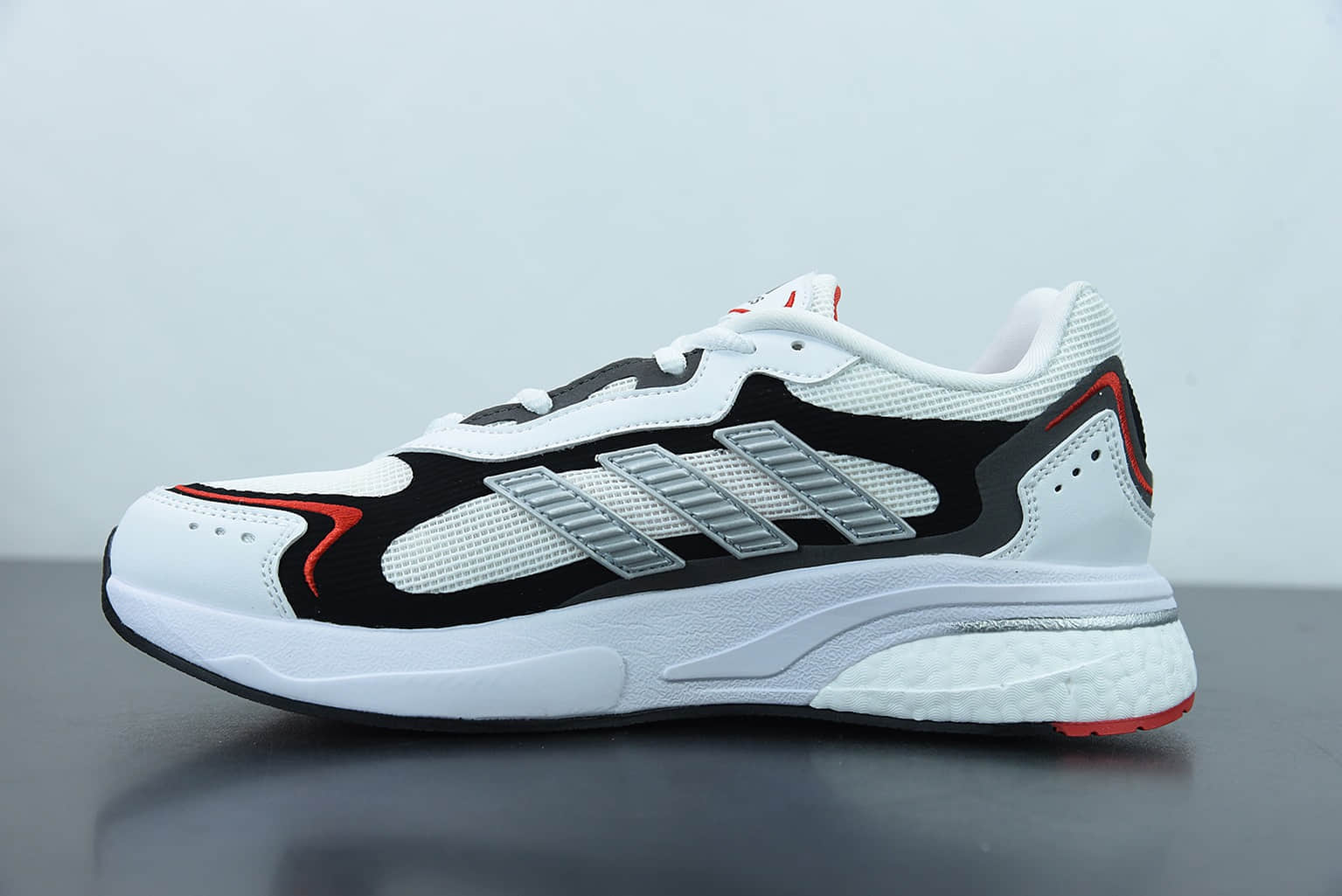 阿迪达斯Adidas Supernova SN1997 Boost 白黑红网面透气爆米花缓震跑鞋纯原版本 货号:GY0409