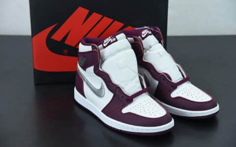 乔丹Air Jordan 1 Bordeaux 波尔多酒红高帮文化篮球鞋纯原版本 货号：555088-611