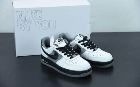 耐克 Nike Air Force 1 Low 黑白灰拼接空军一号低帮百搭休闲运动板鞋纯原版本 货号：553689-609