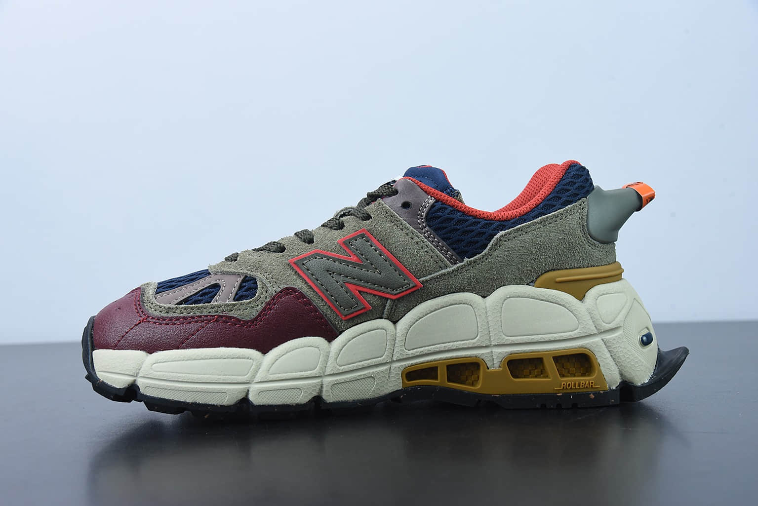 新百伦Salehe Bembury x NB 574Yurt系列橄榄绿海军蓝红低帮经典复古休闲运动慢跑鞋纯原版本 货号:MS574YSB