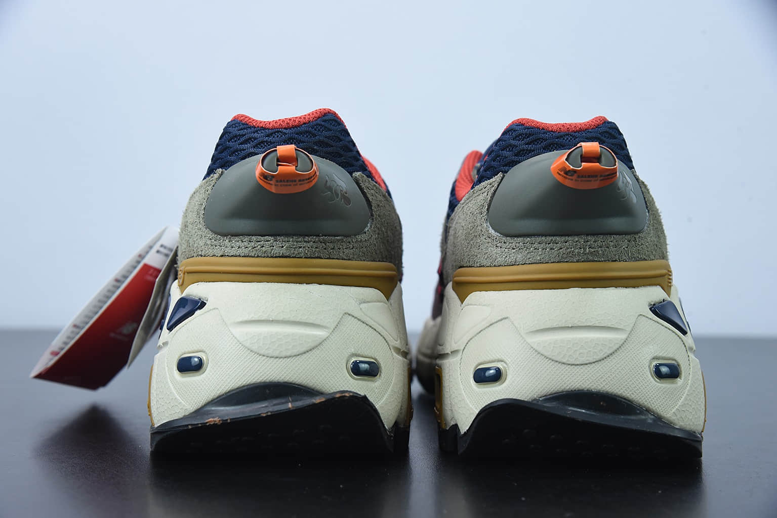 新百伦Salehe Bembury x NB 574Yurt系列橄榄绿海军蓝红低帮经典复古休闲运动慢跑鞋纯原版本 货号:MS574YSB