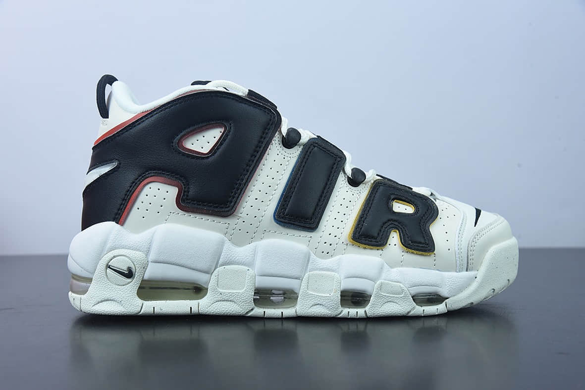 耐克 Nike Air More Uptempo皮蓬米白黑经典高街百搭篮球鞋纯原版本 货号:DM1297-100