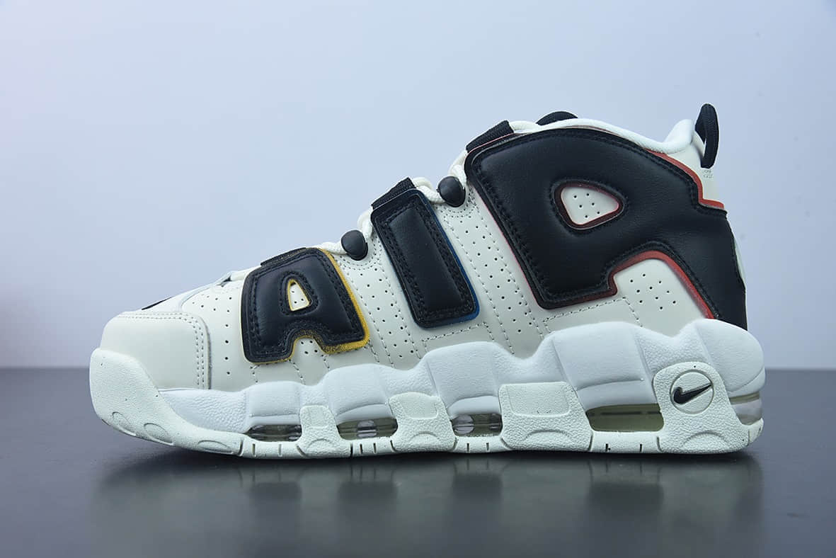 耐克 Nike Air More Uptempo皮蓬米白黑经典高街百搭篮球鞋纯原版本 货号:DM1297-100