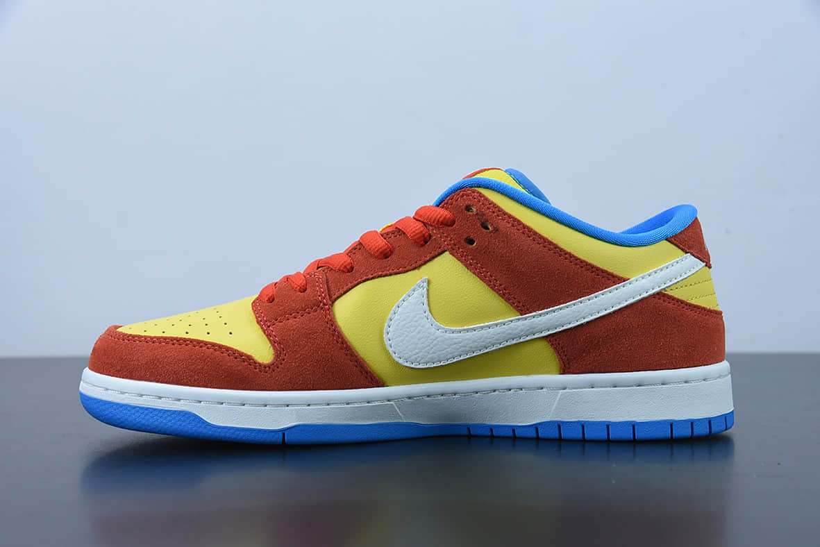 耐克 Nike SB Dunk Low Pro Bart Simpson 黄橙色辛普森 SB低帮运动休闲板鞋纯原版本 货号：BQ6817-602
