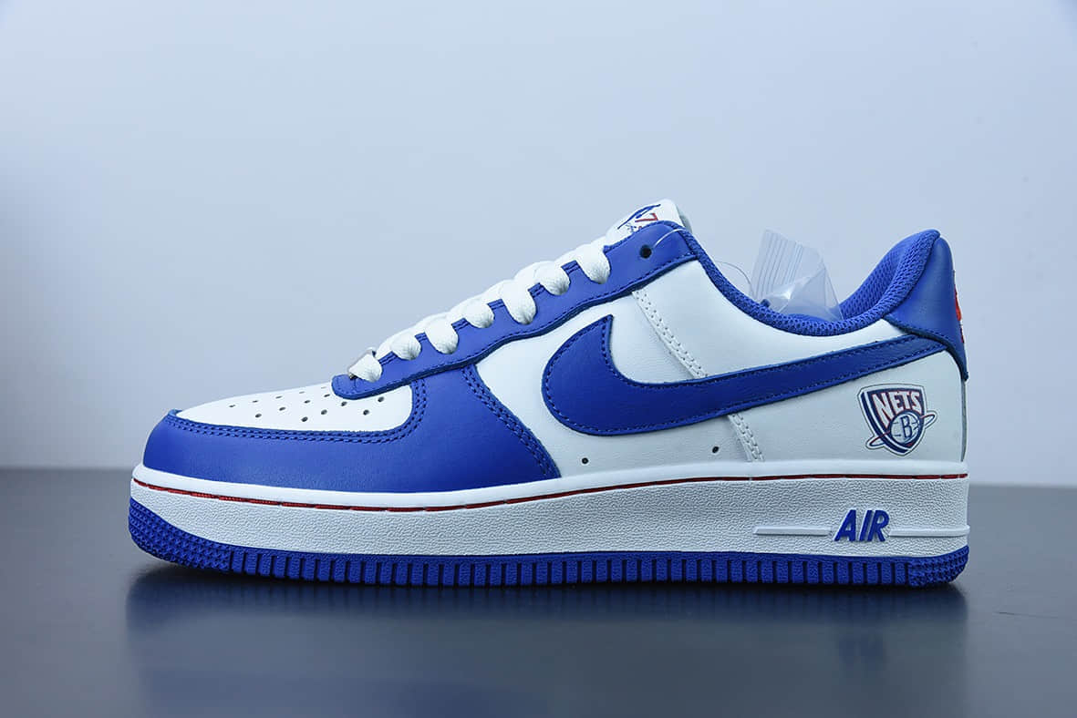 耐克 Nike Air Force 1 Low ’07 NBA篮网联名白蓝空军一号低帮休闲板鞋纯原版本 货号:315122-141