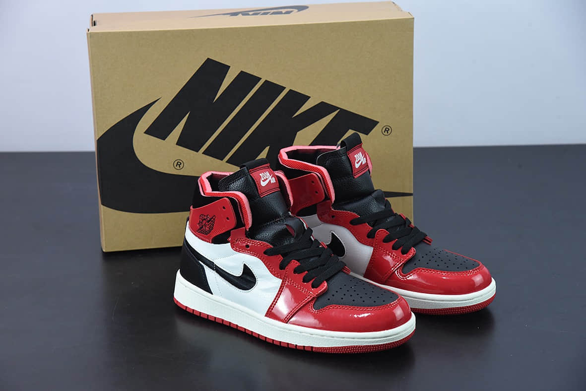 乔丹Air Jordan 1 RetroHigh OG Patent Bred黑红英雄联盟芝加哥漆皮高帮篮球鞋纯原版本 货号：CT0979-610