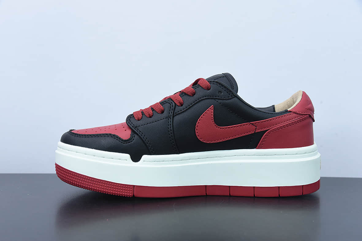 乔丹Air Jordan 1 Elevate Low SE 黑红脚趾小禁穿厚底增高休闲板鞋纯原版本 货号:DQ1823-006