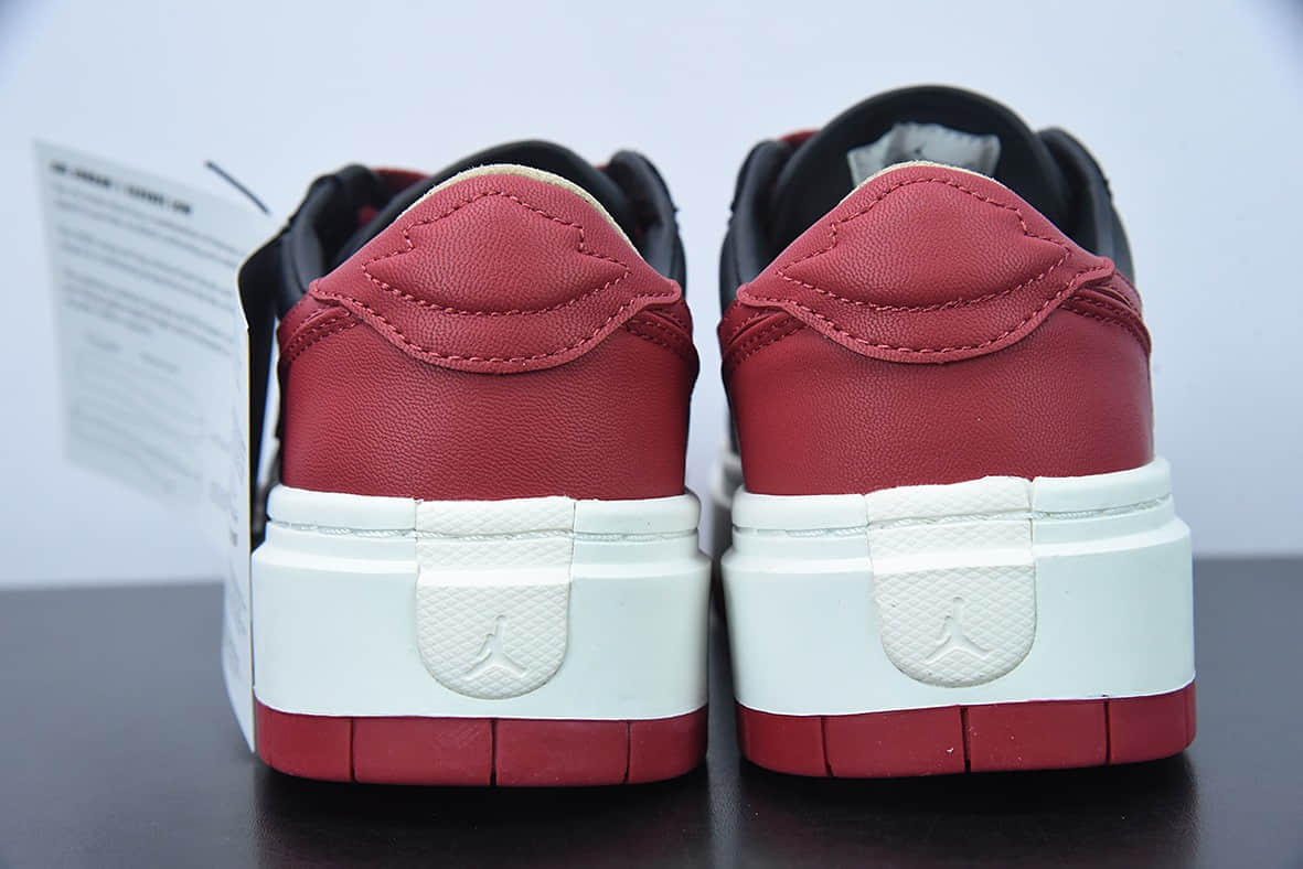 乔丹Air Jordan 1 Elevate Low SE 黑红脚趾小禁穿厚底增高休闲板鞋纯原版本 货号:DQ1823-006