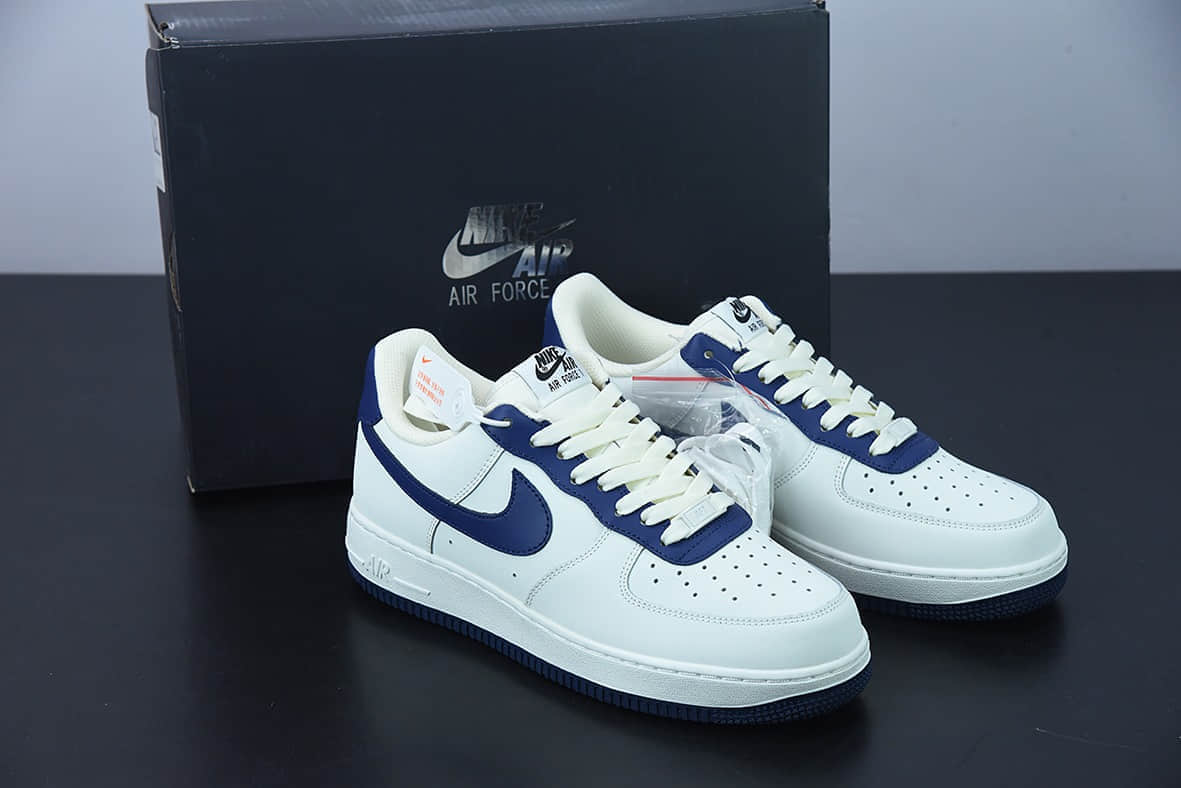 耐克 Nike Air Force 1 Low '07 “米蓝拼接”低帮空军一号休闲板鞋纯原版本 货号:AL2236-106