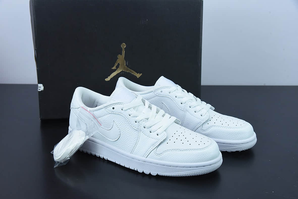 乔丹Air Jordan 1 Low Golf AJ1乔丹一代纯白高尔夫版系列低帮经典复古文化休闲运动鞋纯原版本 货号:DD9315-101