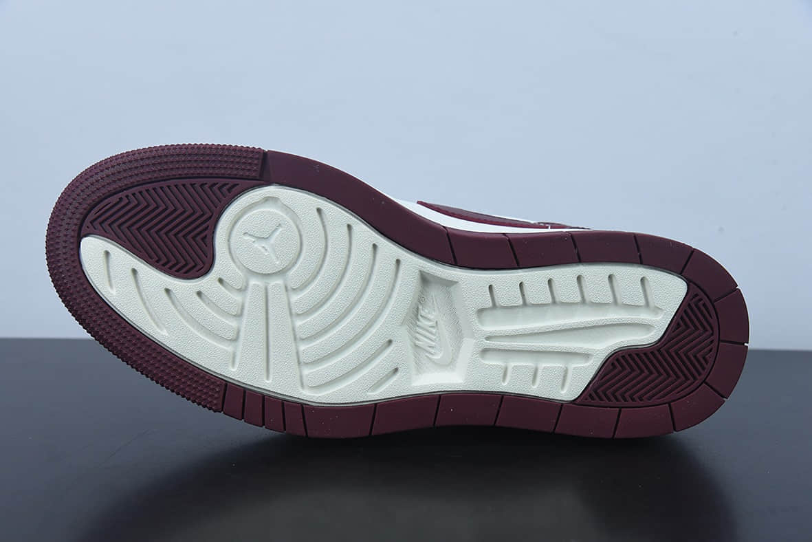 乔丹Air Jordan 1 Elevate Low SE Wolf Grey 小AJ 酒红厚底复古篮球鞋纯原版本 货号：DH7004-161