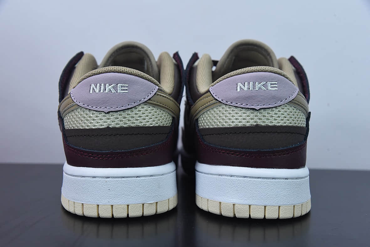 耐克Nike Dunk Scrap 米棕拼接低帮休闲板鞋纯原版本 货号：DH7450-100