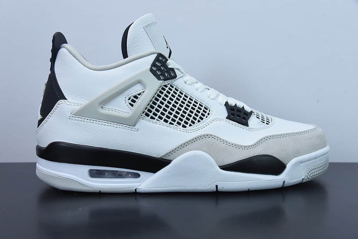 乔丹Air Jordan 4 Retro Military Black AJ4乔4灰白黑男子文化篮球鞋纯原版本 货号：DDH6927-111