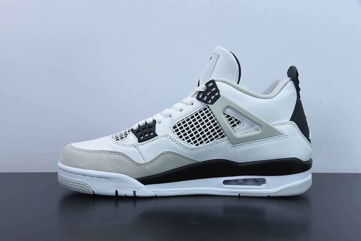 乔丹Air Jordan 4 Retro Military Black AJ4乔4灰白黑男子文化篮球鞋纯原版本 货号：DDH6927-111