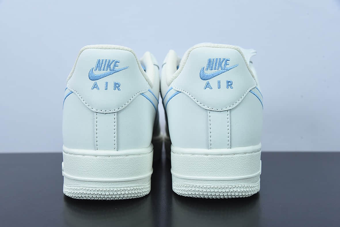 耐克 Nike Air Force 1'07 Low 蓝色电绣勾空军一号低帮休闲板鞋纯原版本 货号:CL6326-118