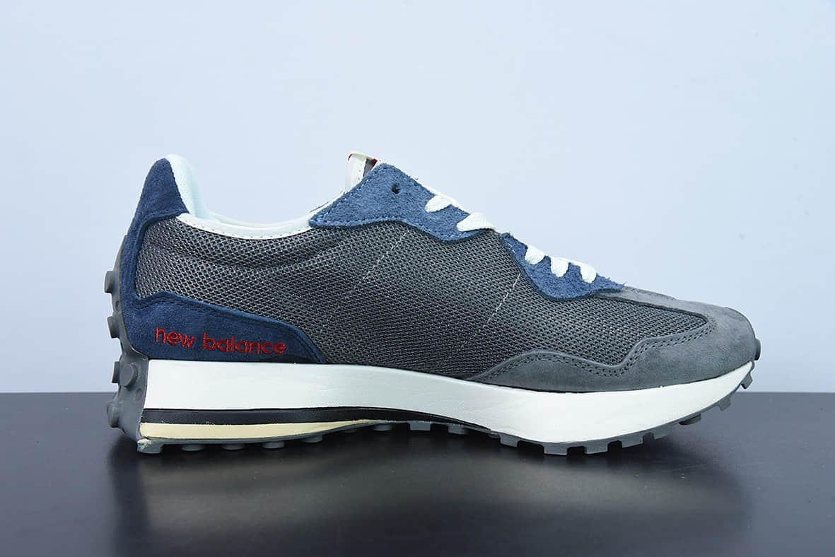 新百伦New Balance MS327系列灰蓝复古休闲运动慢跑鞋纯原版本 货号:MS327MD