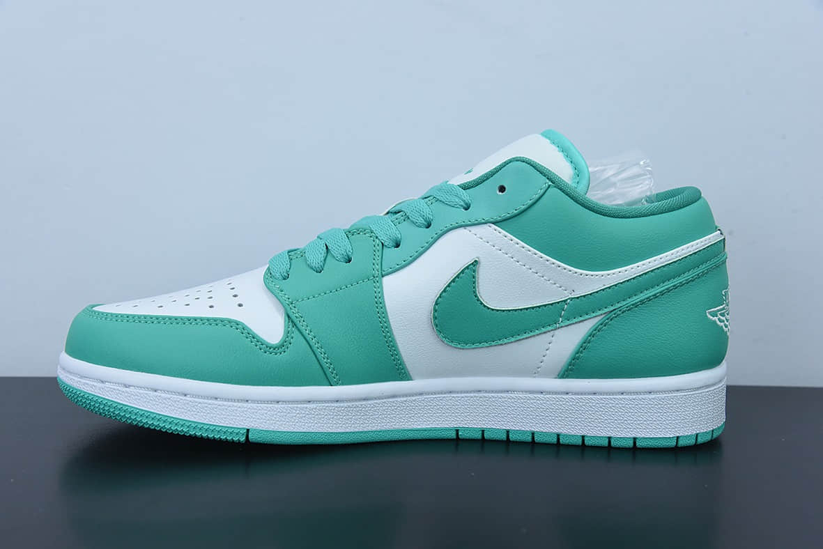 乔丹Air Jordan 1 Low Turquoise AJ1 乔1绿松石低帮休闲篮球鞋纯原版本 货号：DC0774-132