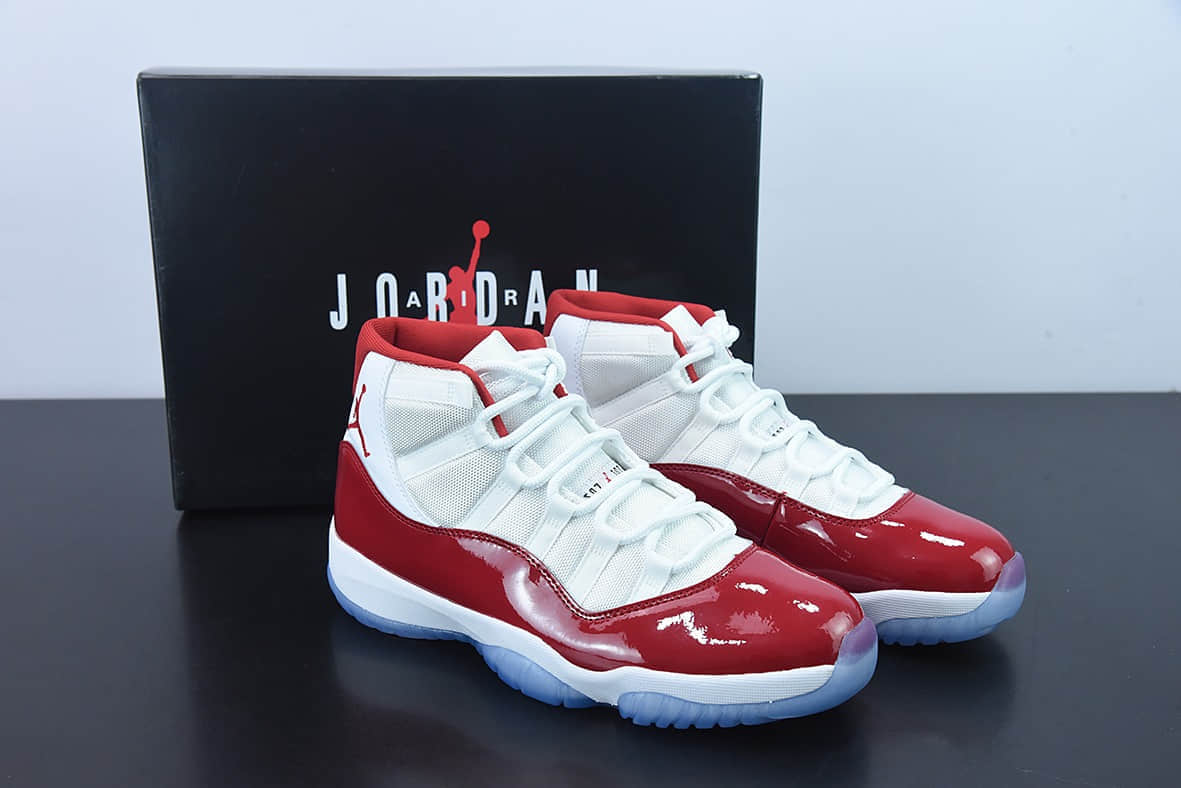 乔丹Air Jordan 11 Cherry AJ11 樱桃红高帮实战篮球鞋纯原版本 货号：CT8012-116