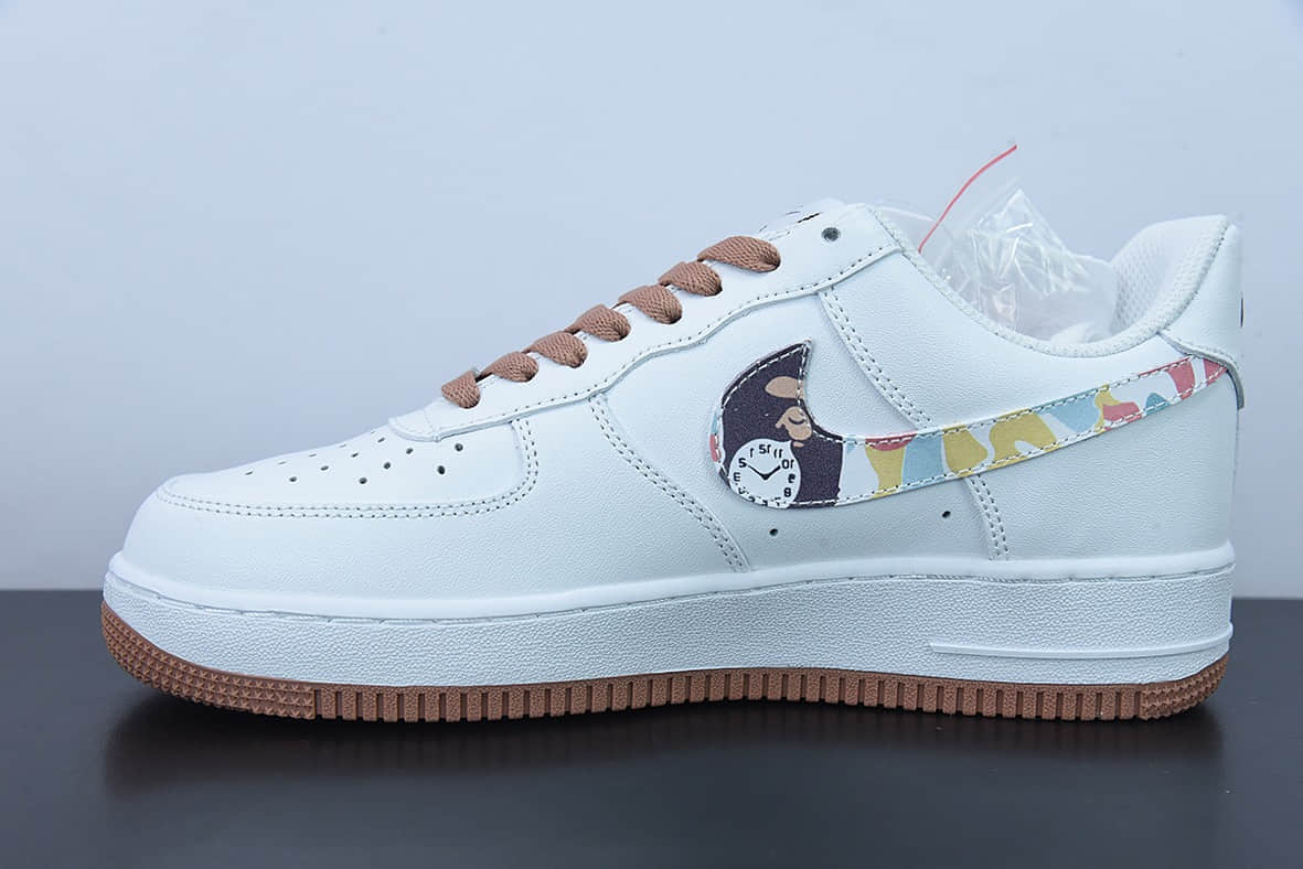 耐克Nike Air Force 1 ’07 “白棕涂鸦”空军一号低帮休闲板鞋纯原版本 货号:AF1234-003